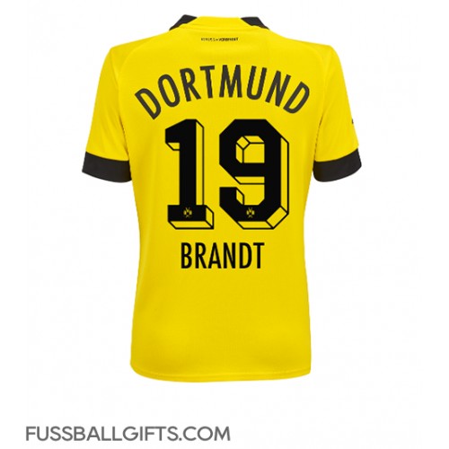Borussia Dortmund Julian Brandt #19 Fußballbekleidung Heimtrikot Damen 2022-23 Kurzarm